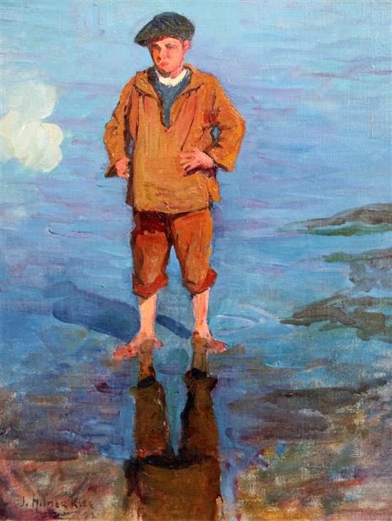 § Joseph Milner Kite (1862-1946) At the waters edge, 16 x 12.75in.